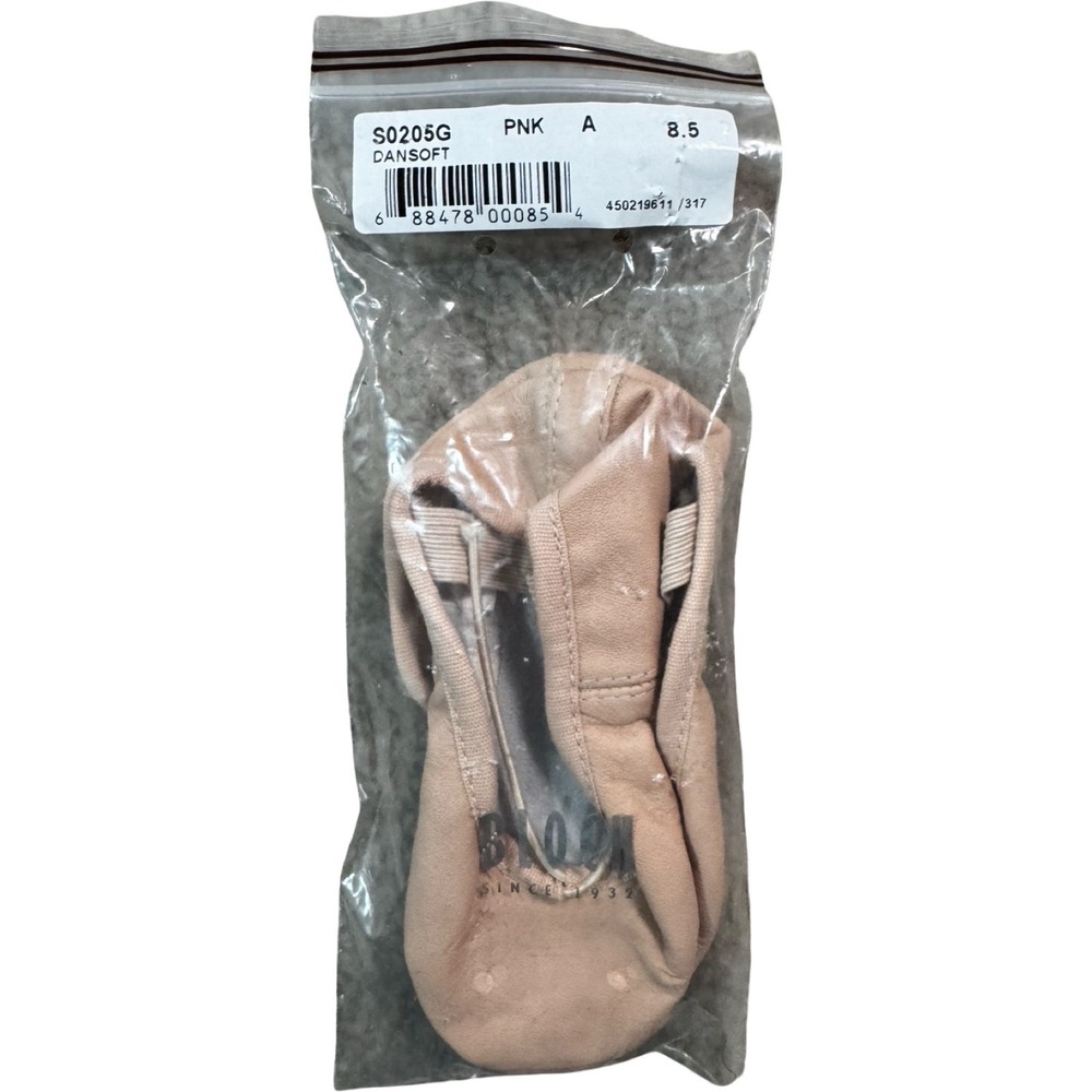 Bloch Dansoft Ballet Slippers Girls Size 8.5 A Pink New Leather S0205G Shoes